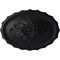 Ekena Millwork Oxford Ceiling Medallion, Hand-Painted Steel Gray, 16 7/8"W x 11 3/4"H x 1 1/2"P CM16OXSGS - alternate 1